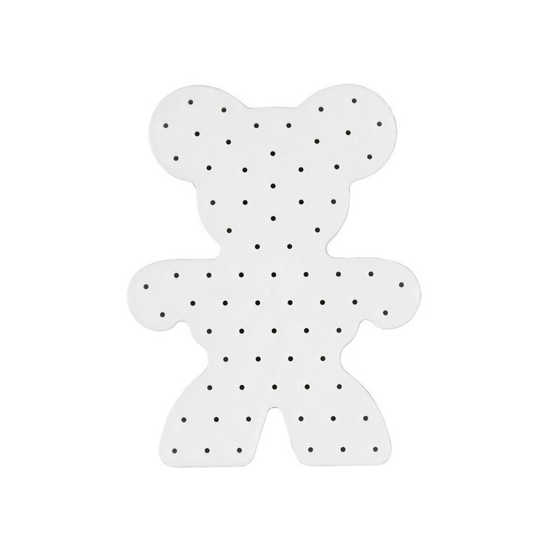 Hama planche à perles carrée, 240 × 190 mm, blanc, 145 chevilles